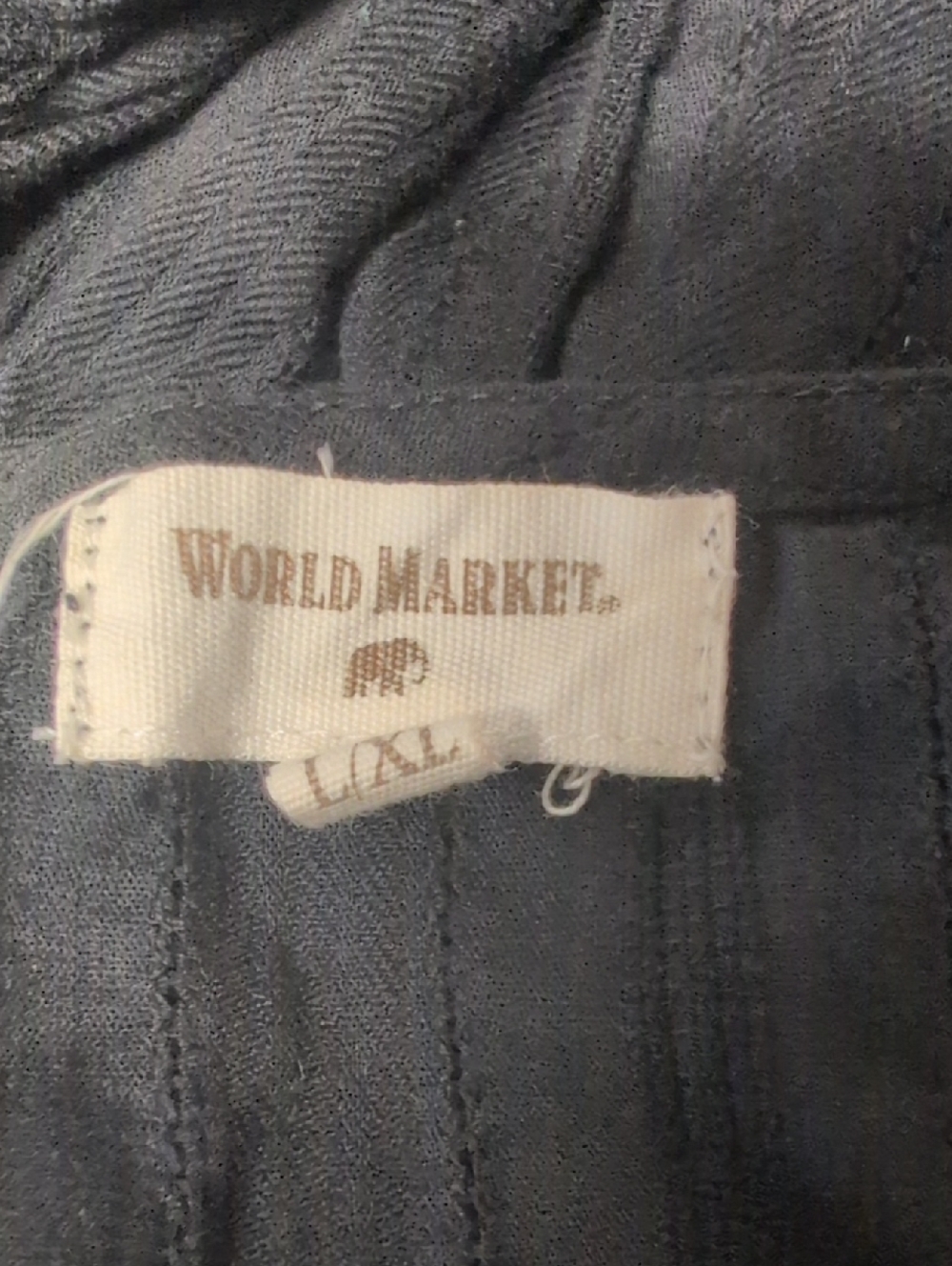 World Market Sleeveless Black Cotton Dress. - Picture 6 of 7